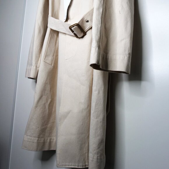 BNWT SS21 MARNI OFF WHITE DENIM TRENCH COAT 48 & 50 - Picture 6 of 15